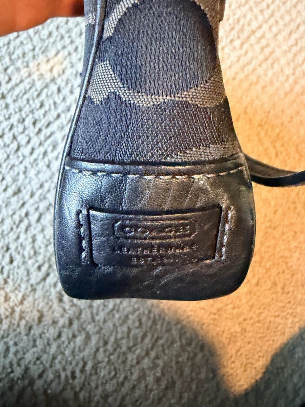 Coach Archival Signature Demi Pouch Baguette 7027 - EXCELLENT Vintage Black Y2K - Picture 6 of 9